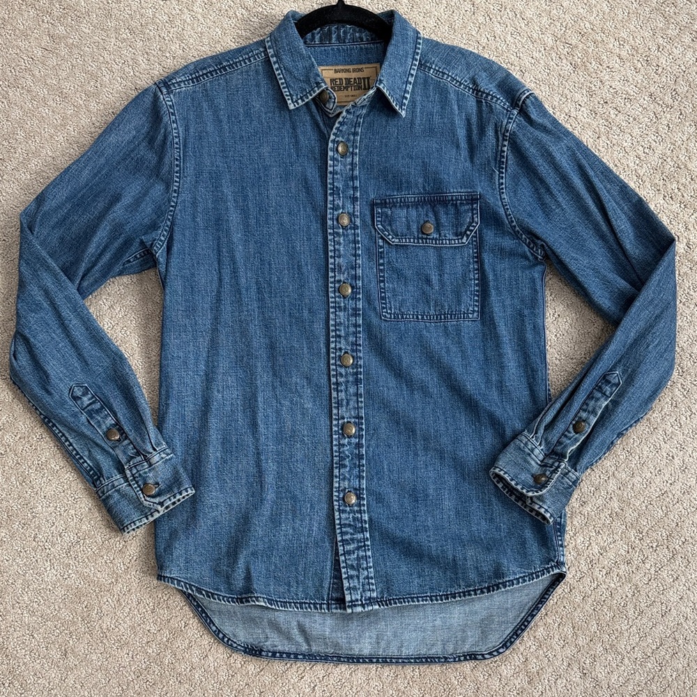 Barking Irons x Red Dead Redemption Indigo Casual Button Down Shirt